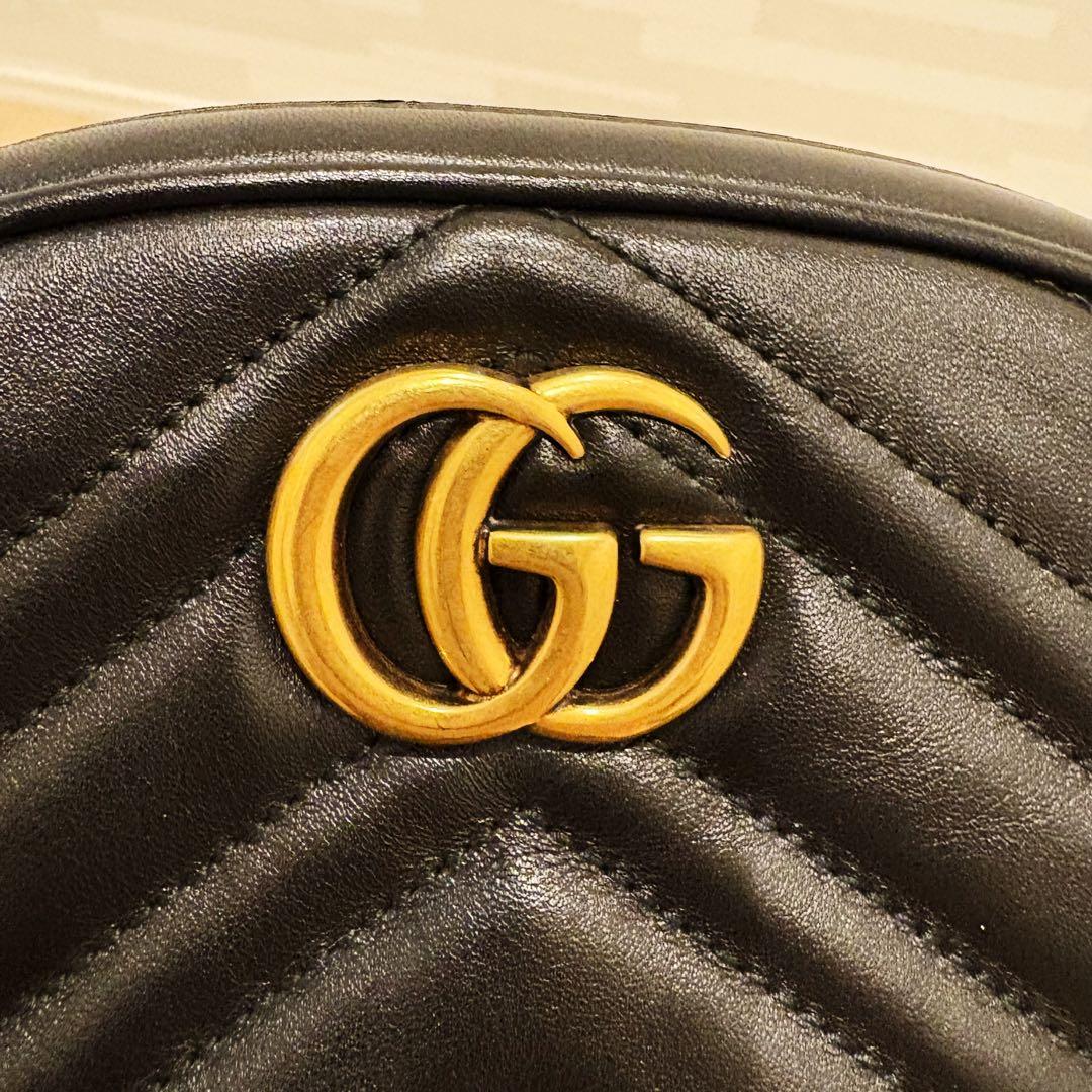 24時間限定【極美品】グッチ GGマーモント ショルダー　ボディバッグ　ハート