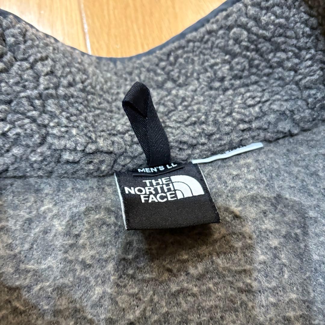 90s美品North Face ノースフェイス　ボアジャケット　グレー　古着