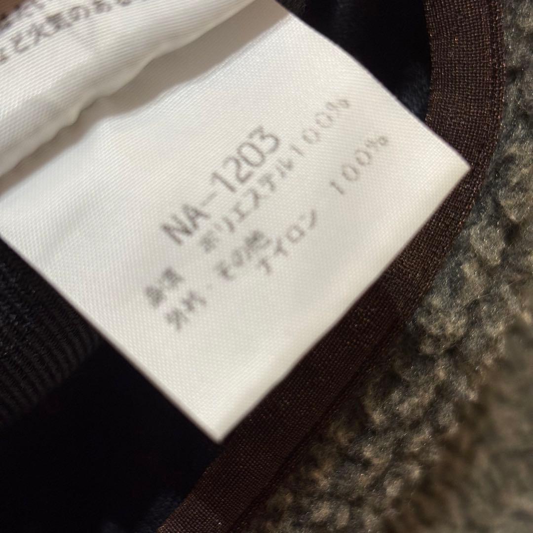 90s美品North Face ノースフェイス　ボアジャケット　グレー　古着