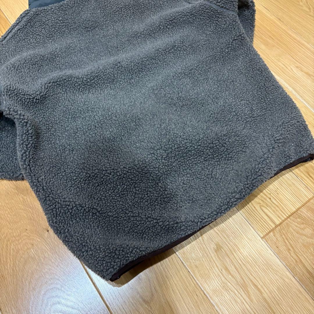 90s美品North Face ノースフェイス　ボアジャケット　グレー　古着