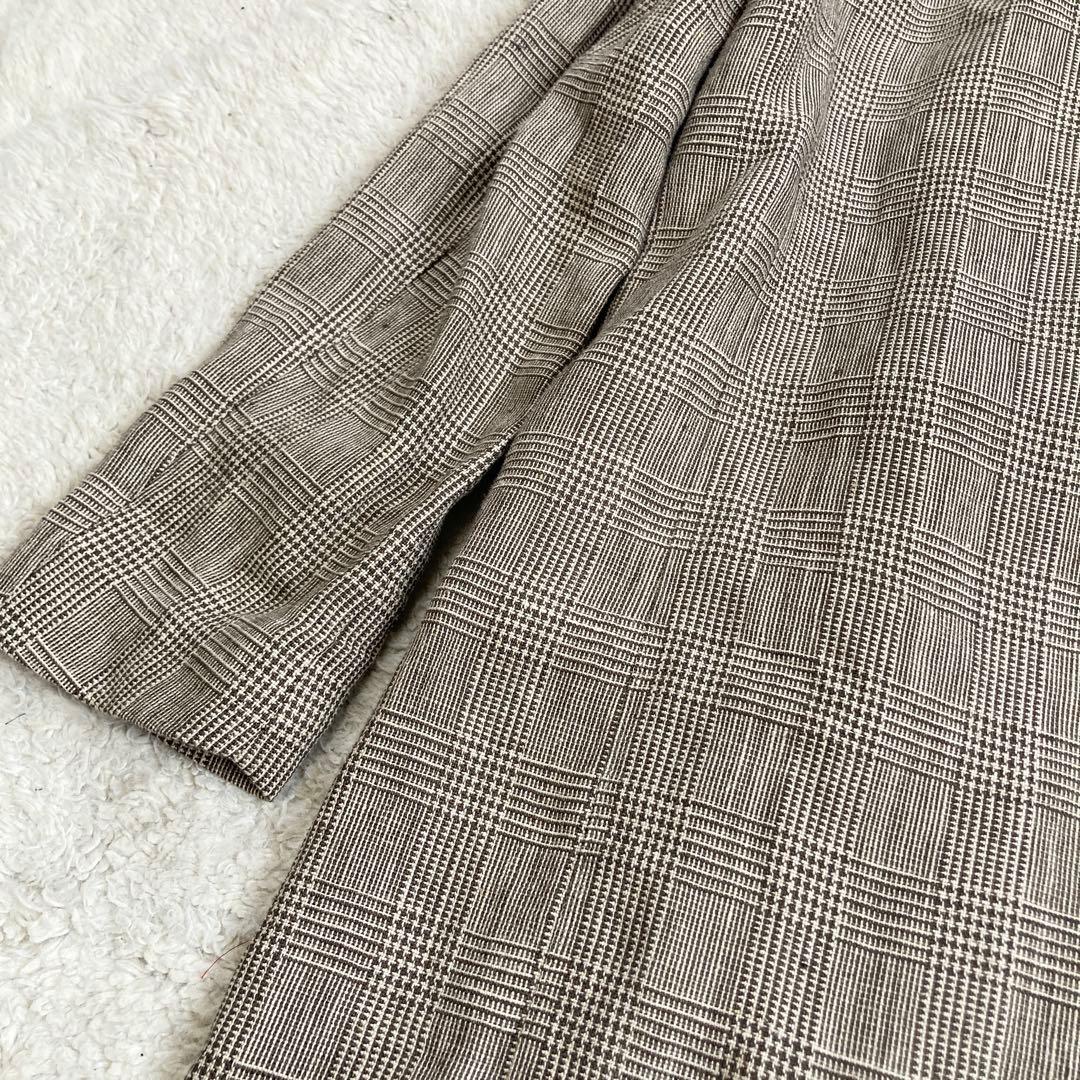 極美品・近年✨ドゥーズィエムクラス　Glen Check coat　リネン100