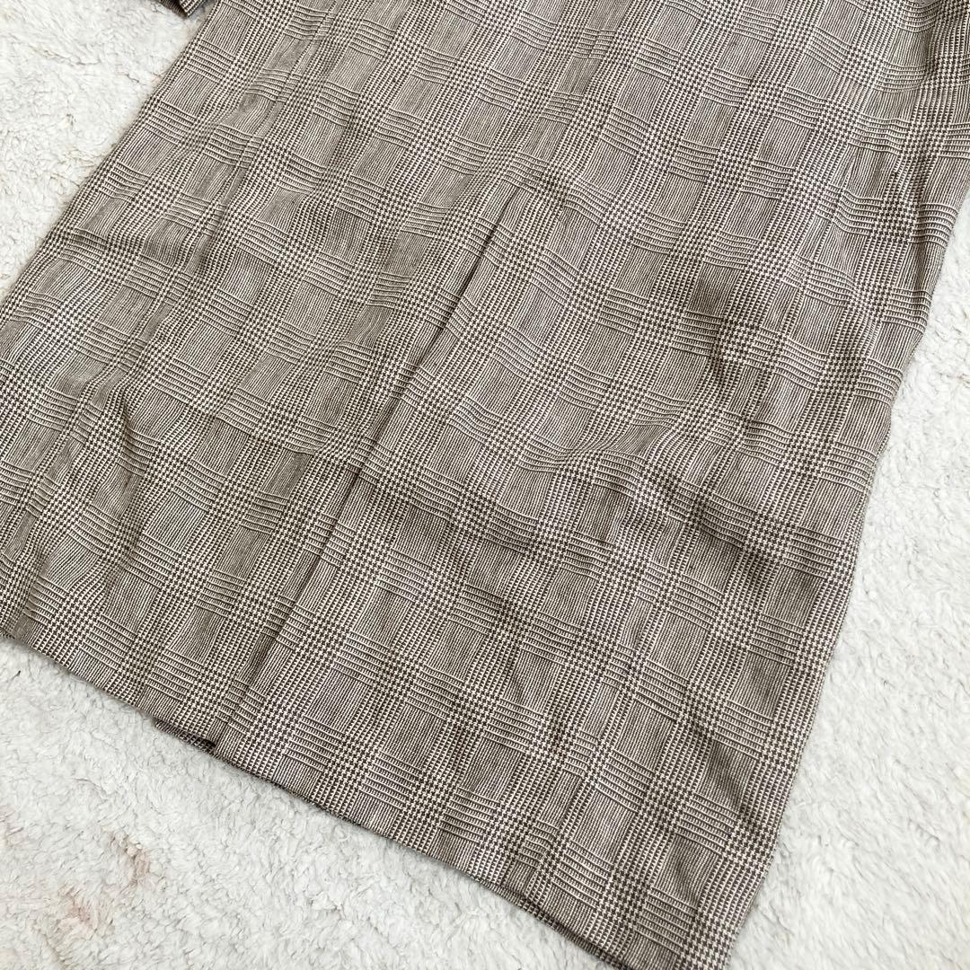 極美品・近年✨ドゥーズィエムクラス　Glen Check coat　リネン100