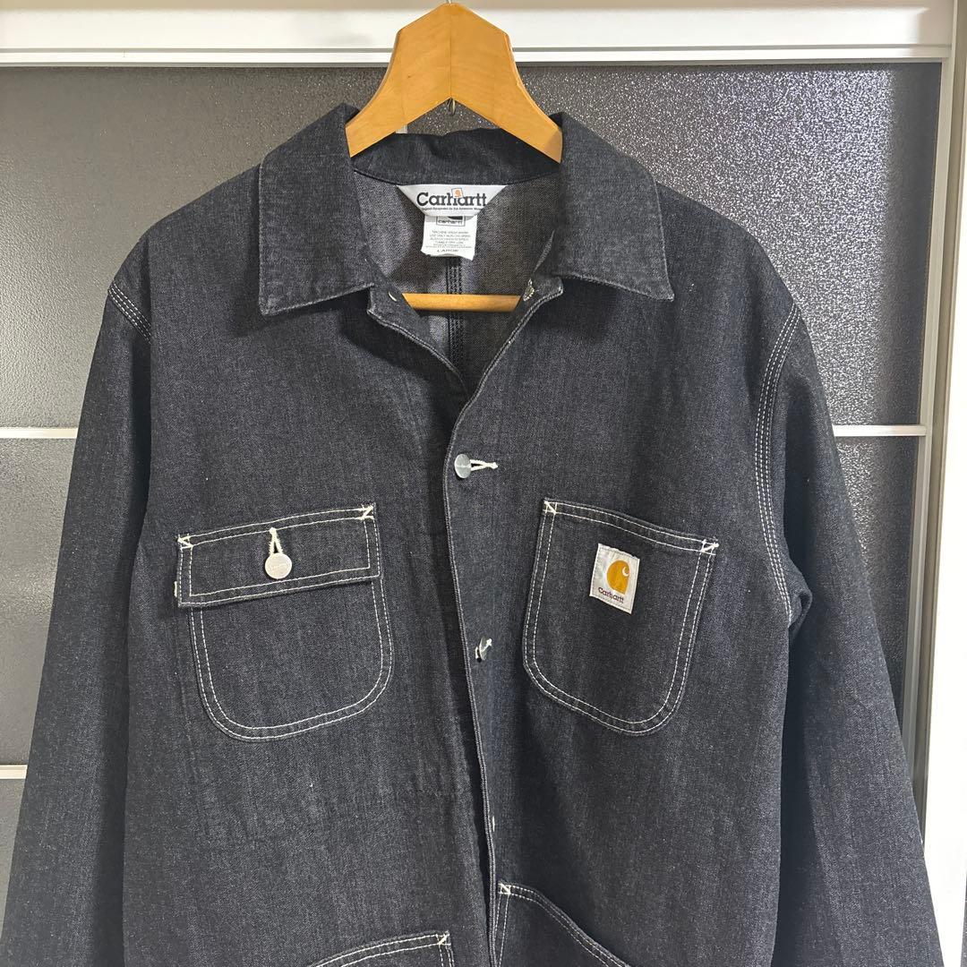 g*g様 希少90'sカーハート カバーオール　黒L チョアコート古着 ヴィンテ