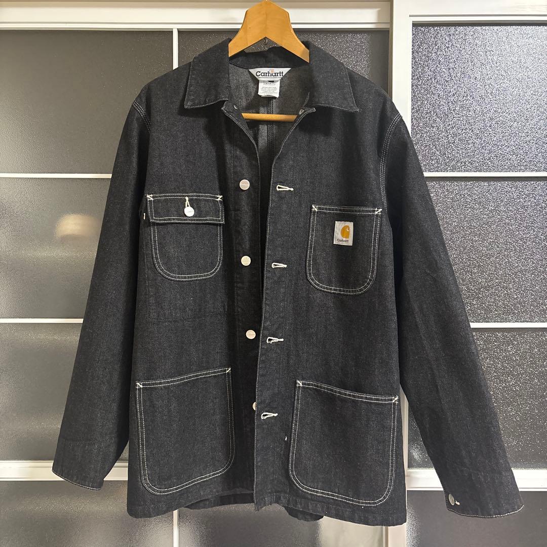 g*g様 希少90'sカーハート カバーオール　黒L チョアコート古着 ヴィンテ