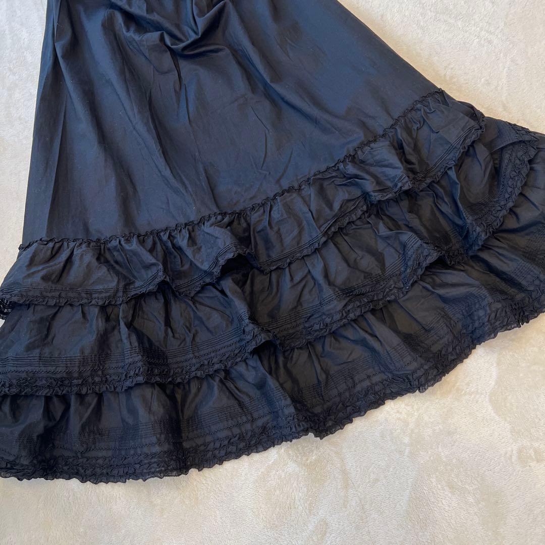 【美品】ピンクハウス ピコフリル使い裾段々ペチコート　スカート