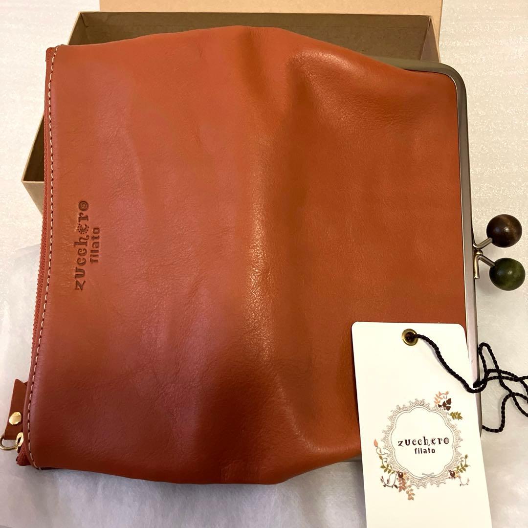 未使用　zucchero filato ズッケロフィラート がま口長財布
