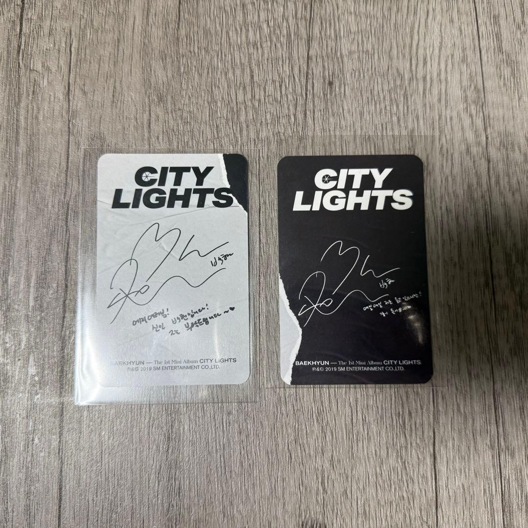 BAEKHYUN CITY LIGHTS アルバム 3点セット トレカ2枚付き