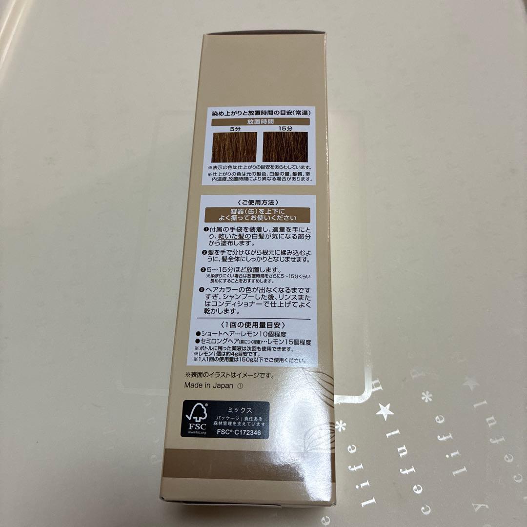ライトブラウン 150g✖️２本 泡タイプ 白髪用 2025 12月購入