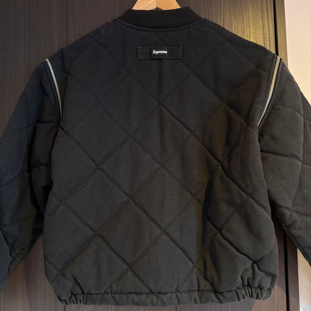ジャケット・アウター Zip Off Sleeve Quilted Bomber Jacket