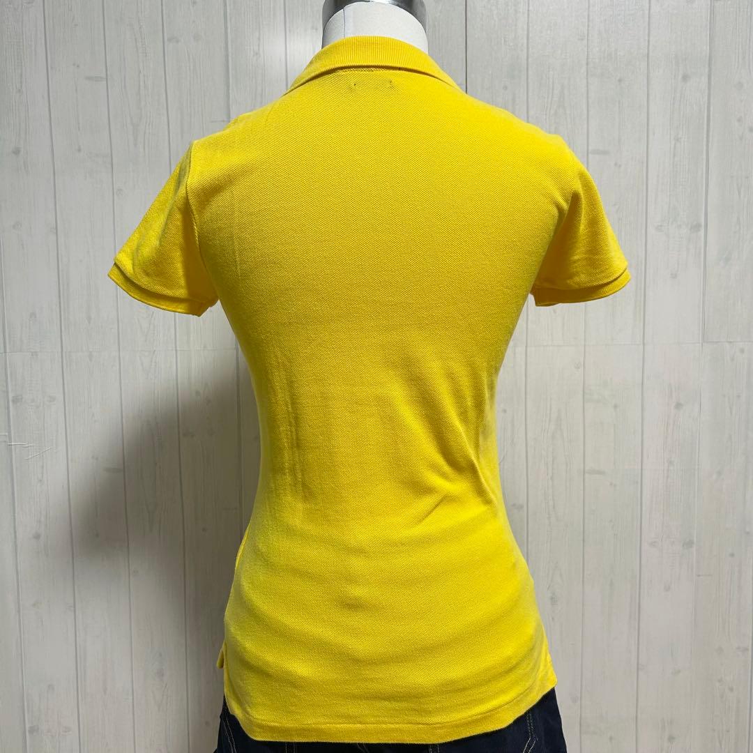 ★極上品★ ポロ ラルフローレン ポロシャツ ビッグポニー イエロー ブルー S