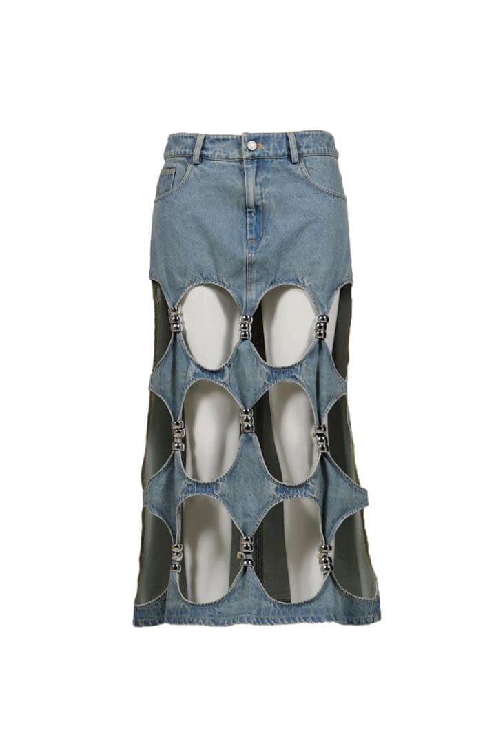 YUEQI QI DENIM SUAN PAN SKIRT デニムスカート
