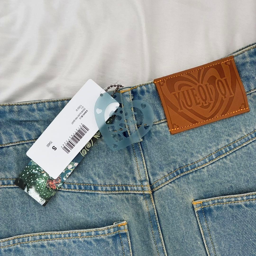 YUEQI QI DENIM SUAN PAN SKIRT デニムスカート