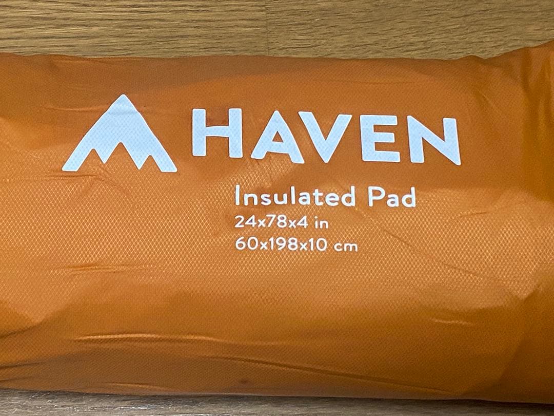 ヘブンテント HAVEN Insulated Pad カモ　オレンジ グリーン