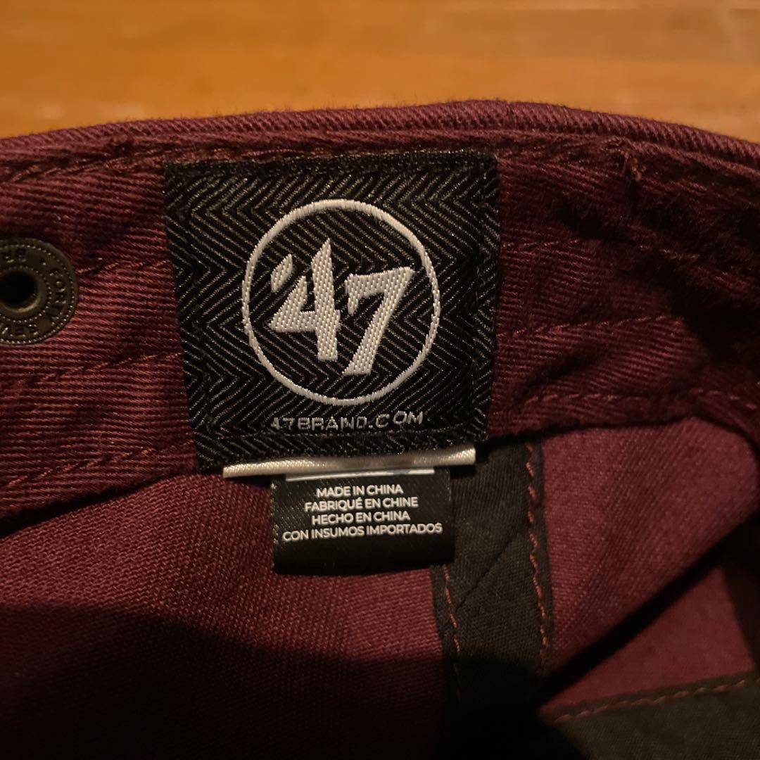 47 Brand NEAT USA ベースボールキャップ バーガンディ
