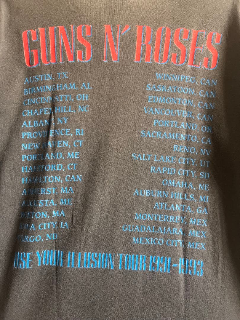 90s guns n' roses ガンズ・アンド・ローゼズ Tシャツ