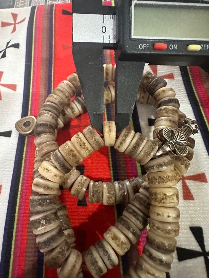 チベット数珠　牛ヤク　カパラ　Kapala