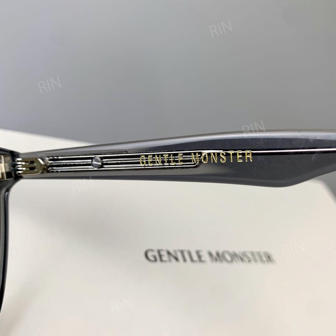 GENTLE MONSTER ブラック スクエアサングラス LILIT 灰色