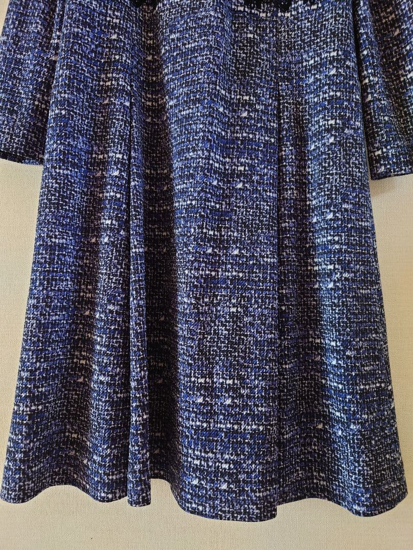 Leilian　レリアン　ワンピース 　ネイビー　ブルー