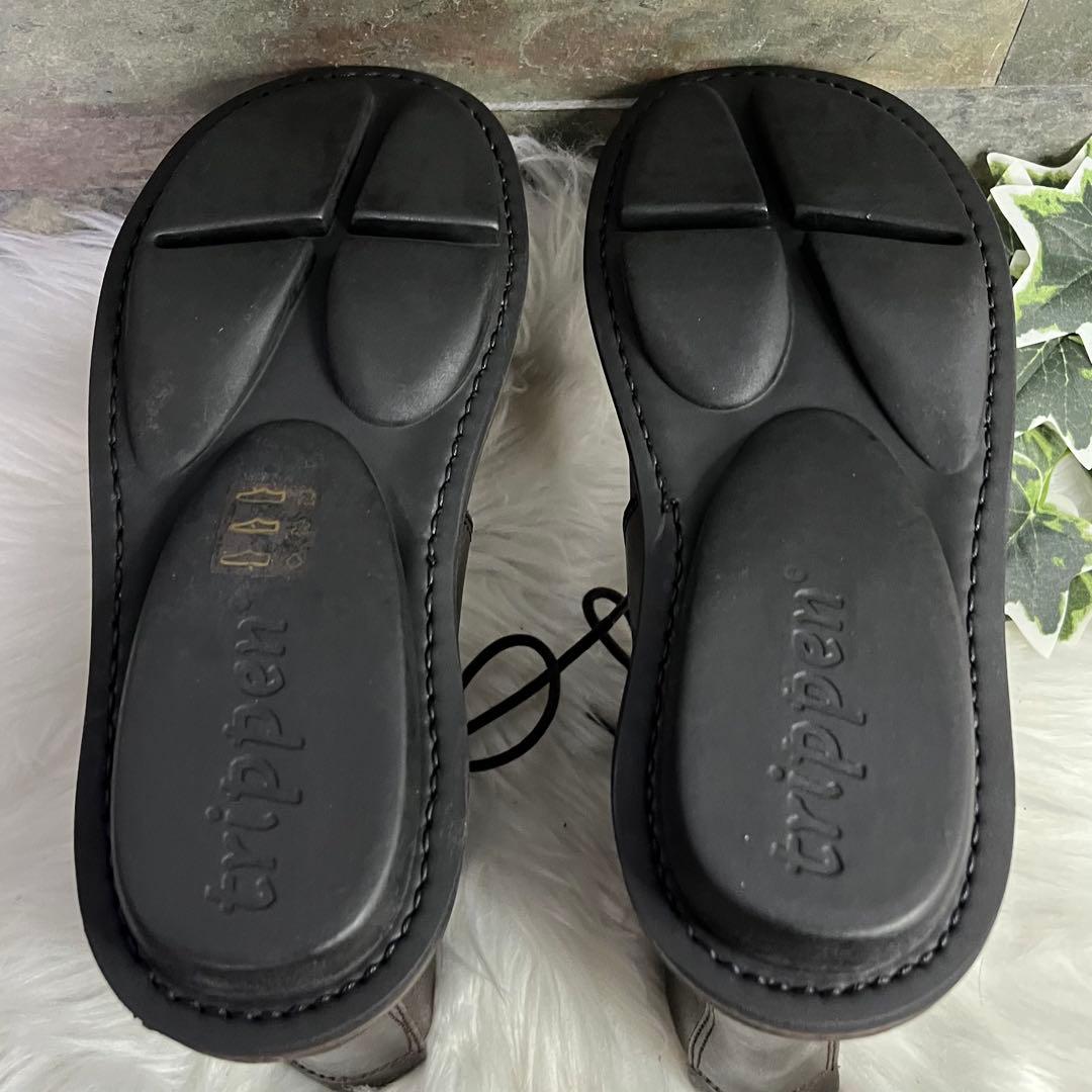超美品　トリッペン　trippen ノマド　レザー　レースアップ　ブーツ