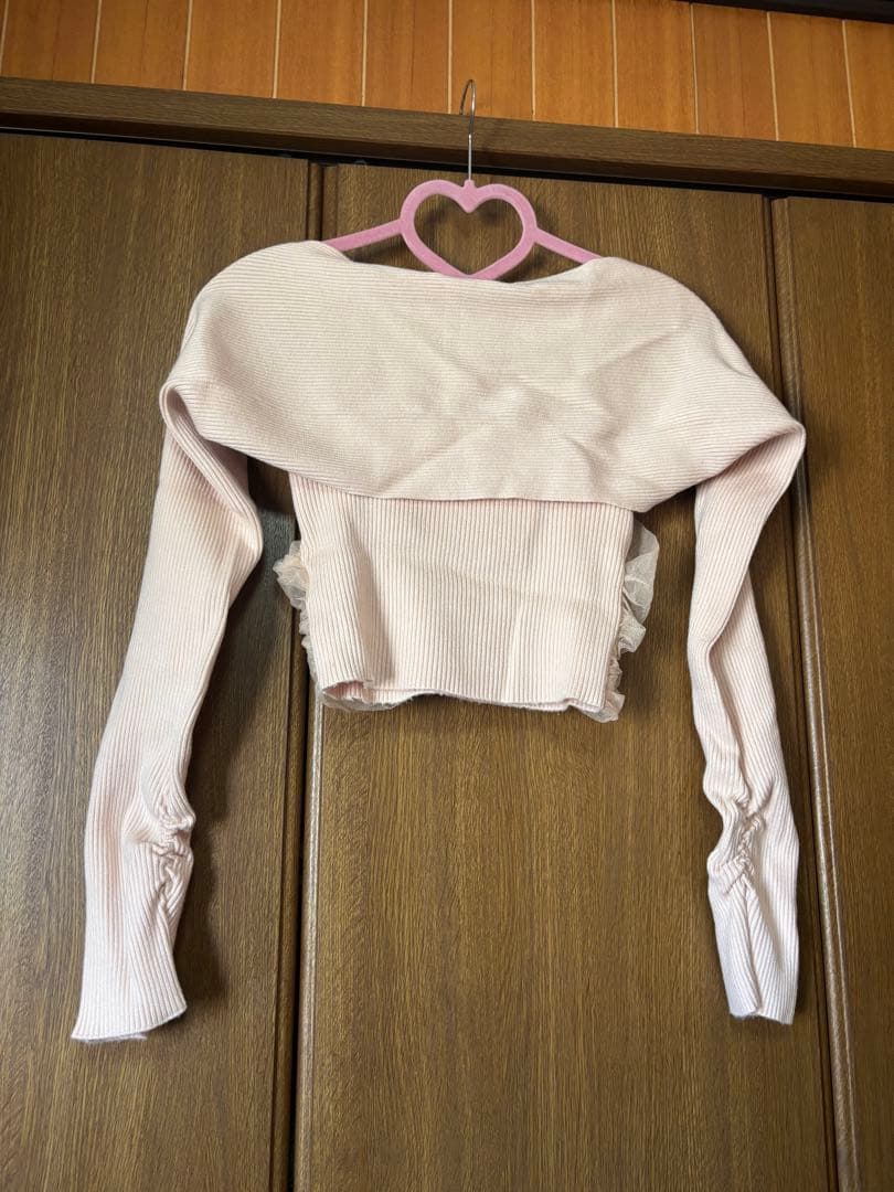 トップス Mmeeme Tulle knit ensemble tops
