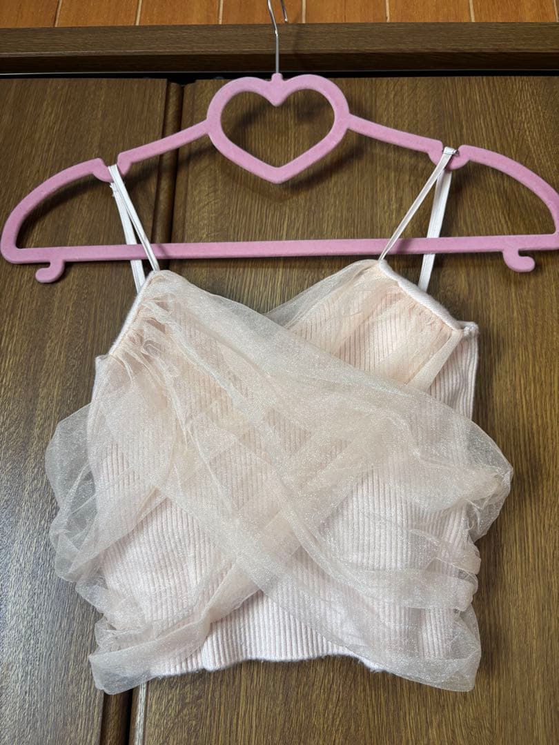 トップス Mmeeme Tulle knit ensemble tops