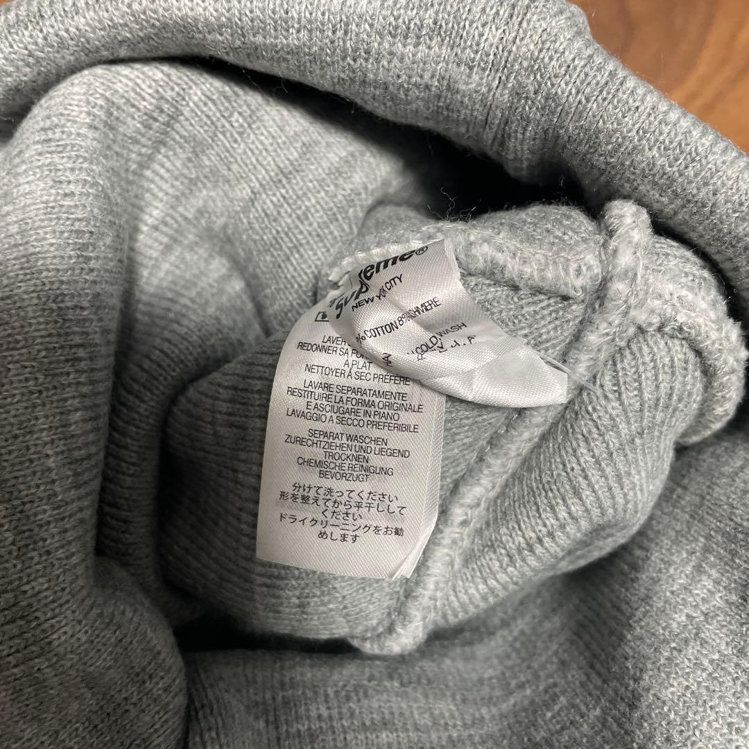 帽子 Supreme Big Logo beanie GRAY FW24