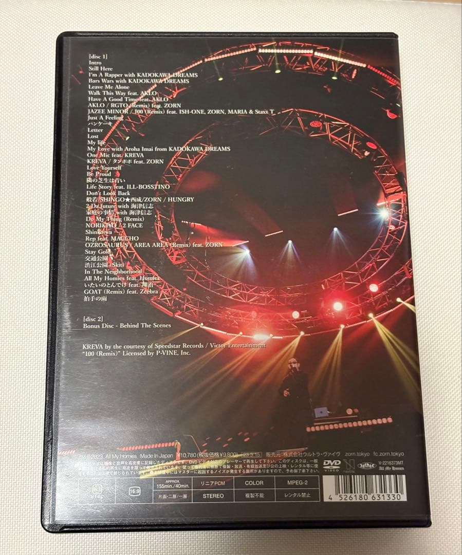 ZORN LIVE at さいたまスーパーアリーナ　DVD(限定版)
