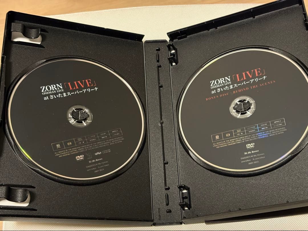 ZORN LIVE at さいたまスーパーアリーナ　DVD(限定版)