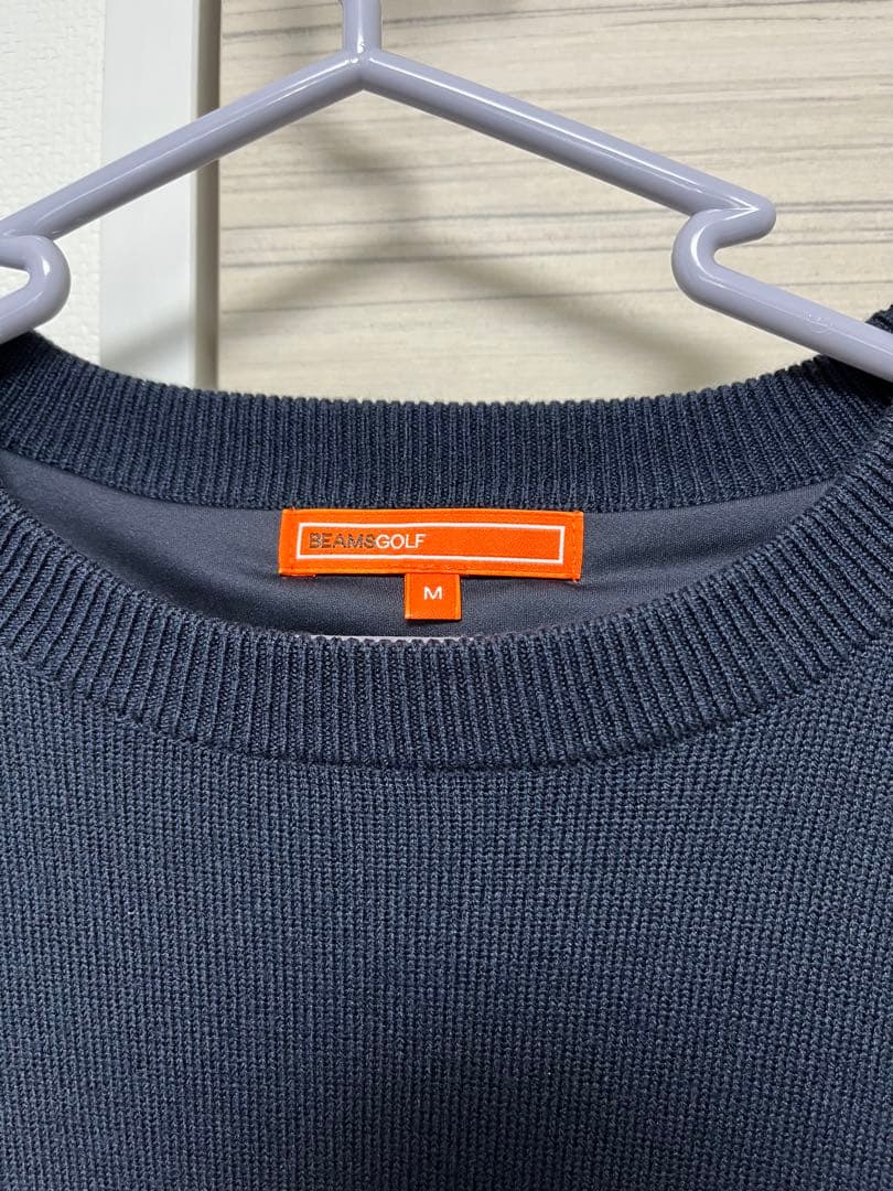 Beamsgolf ネイビー クルーネック防風セーター