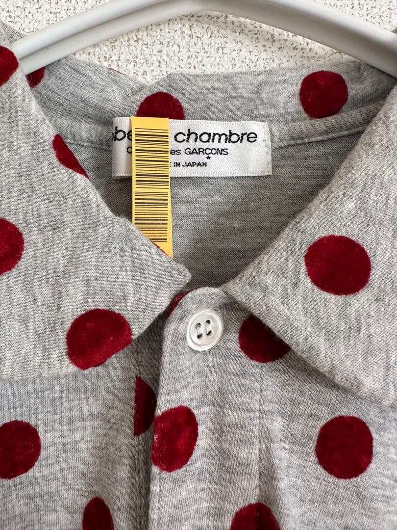 10/Comme des Garçons ドット柄 半袖ポロシャツ