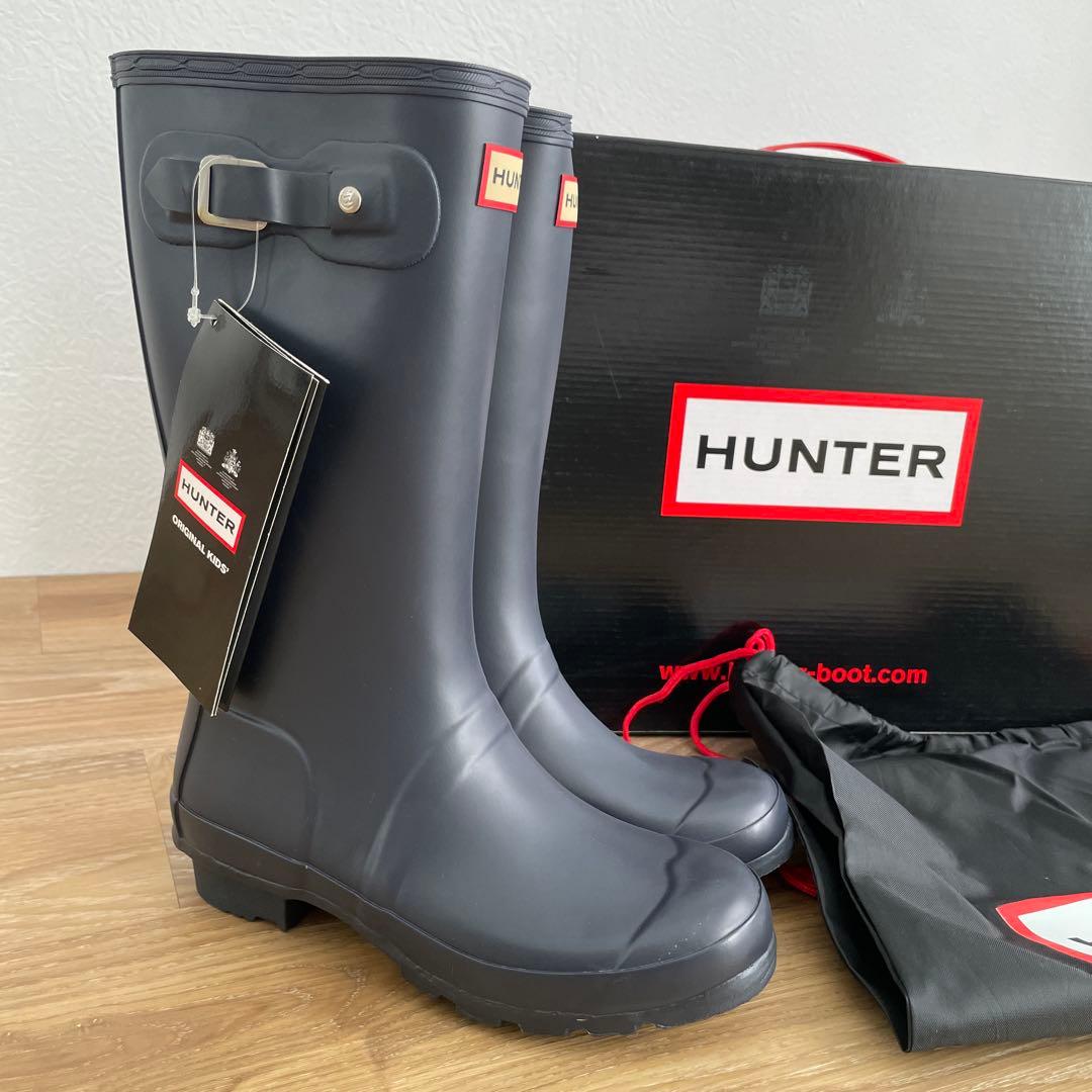 新品 ハンター キッズ レインブーツ UK2 21 22 22.5