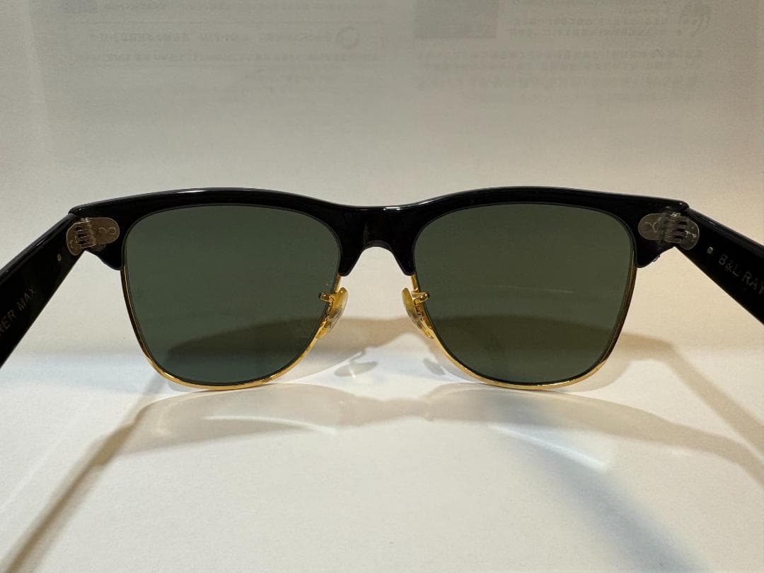 Ray-Ban WAYFARER MAX B&L U.S.A ブラック×ゴールド