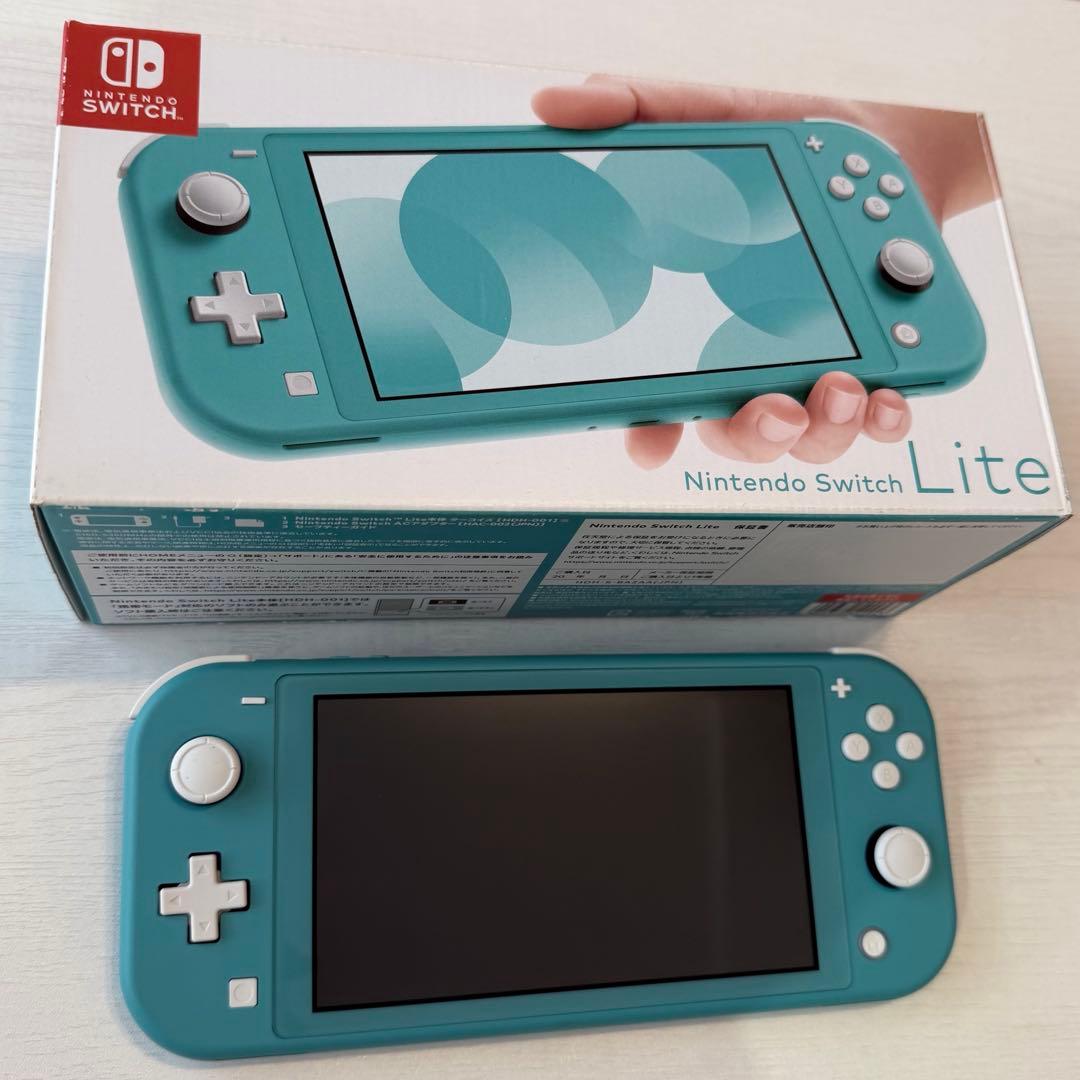 【Nintendo Switch Lite】ターコイズ 本体＋外箱付き