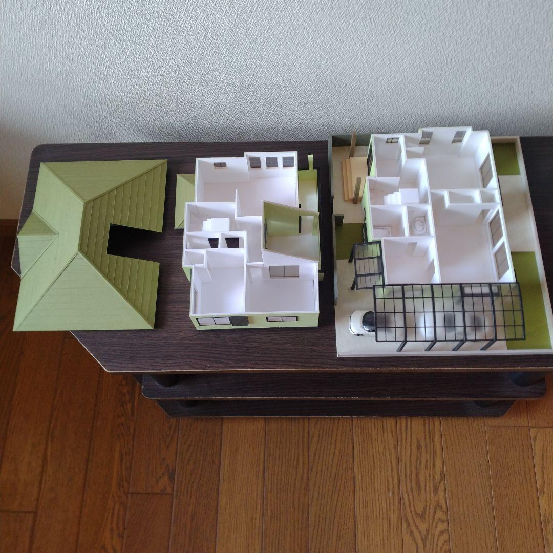 注文模型…50分の1，2階建て内外模型No.100『かなかな様のお家』