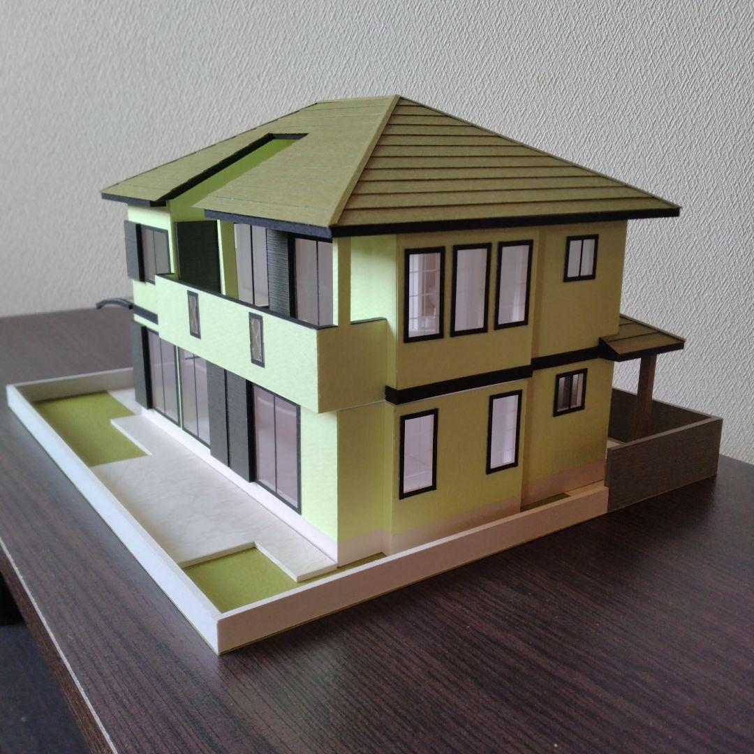 注文模型…50分の1，2階建て内外模型No.100『かなかな様のお家』