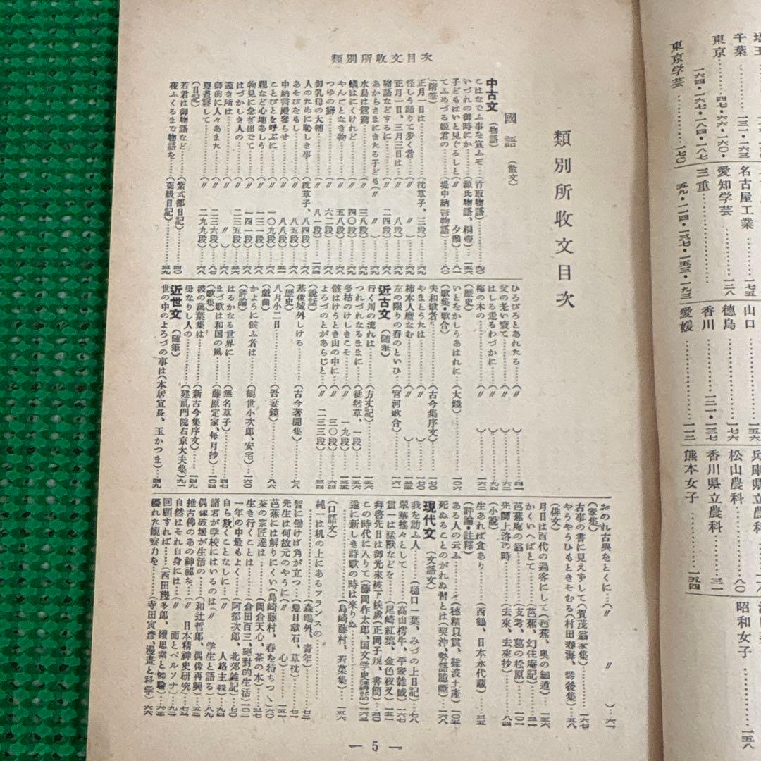 「大学入試 国語の傾向と対策」　昭和27年版　　石井庄司　　鳥居正博　　旺文社