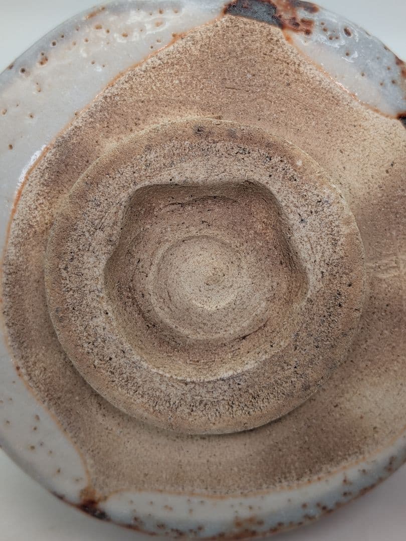 輝山 志野茶盌 共箱 美濃焼 志野焼 抹茶碗 抹茶茶碗 茶道具 茶器 食器 在銘