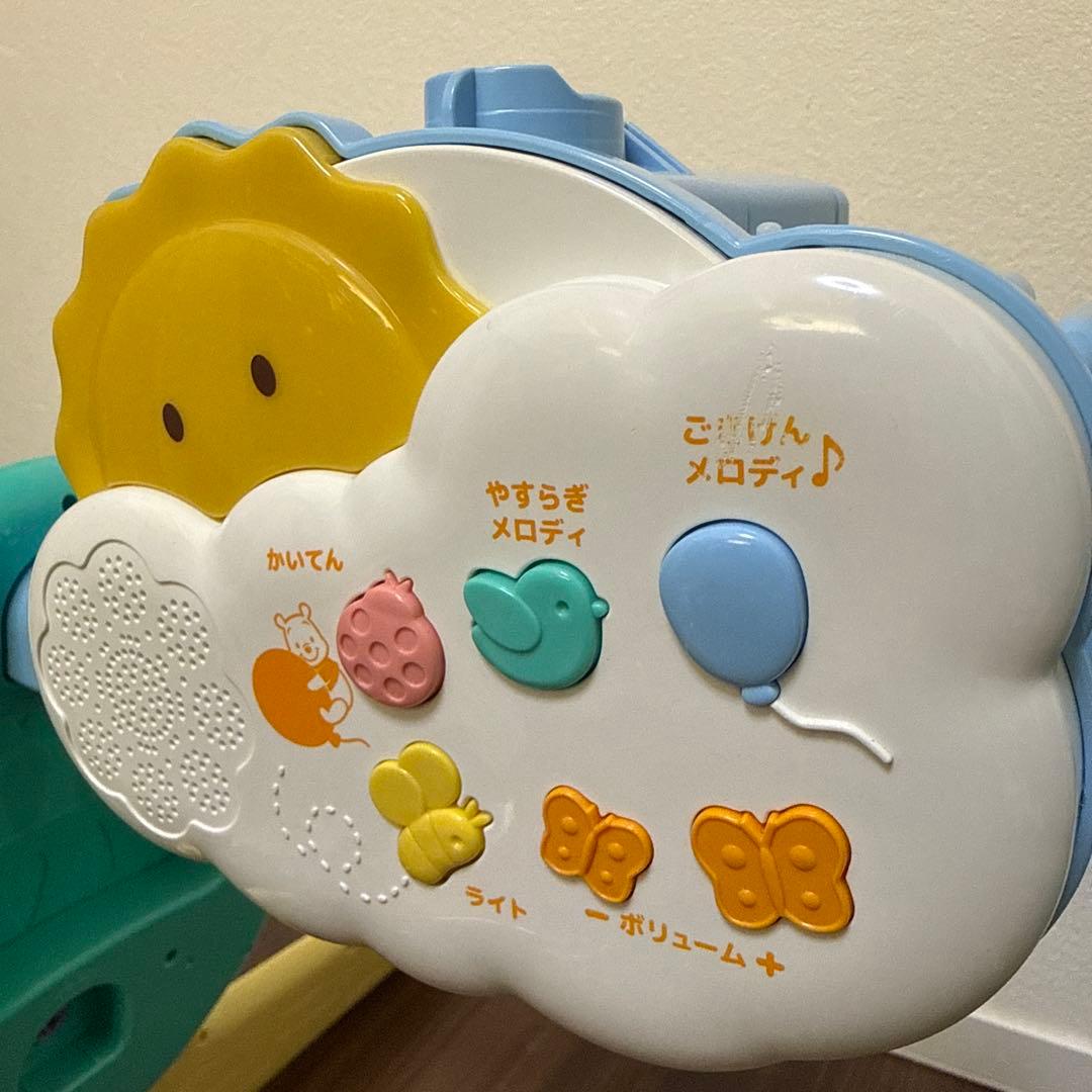 美品 くまのプーさん 選べる回転6WAYジムにへんしんメリー プーメリー