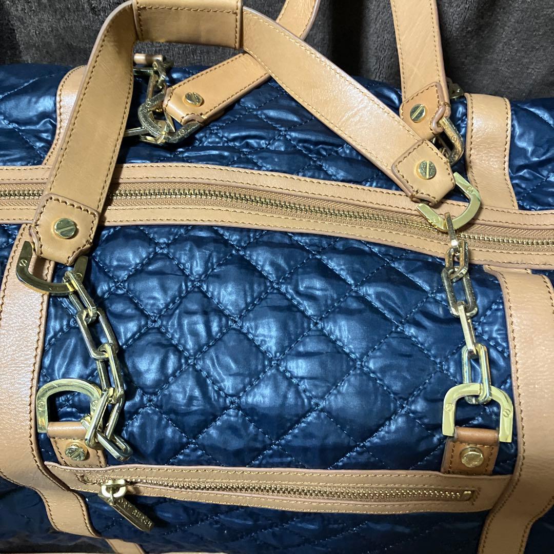 Tory Burch ネイビー ボストンバッグ