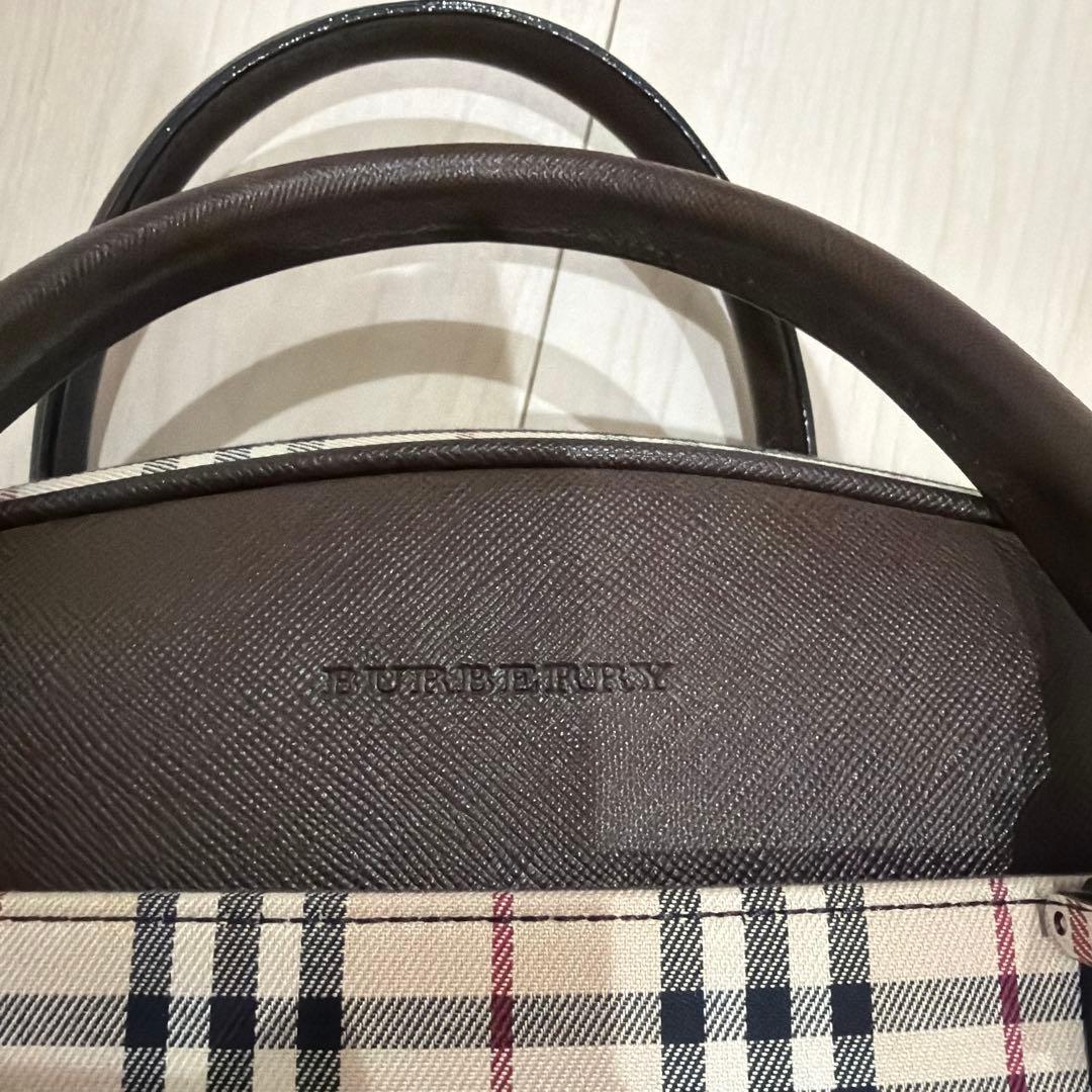 Burberry チェック柄 ミニボストン