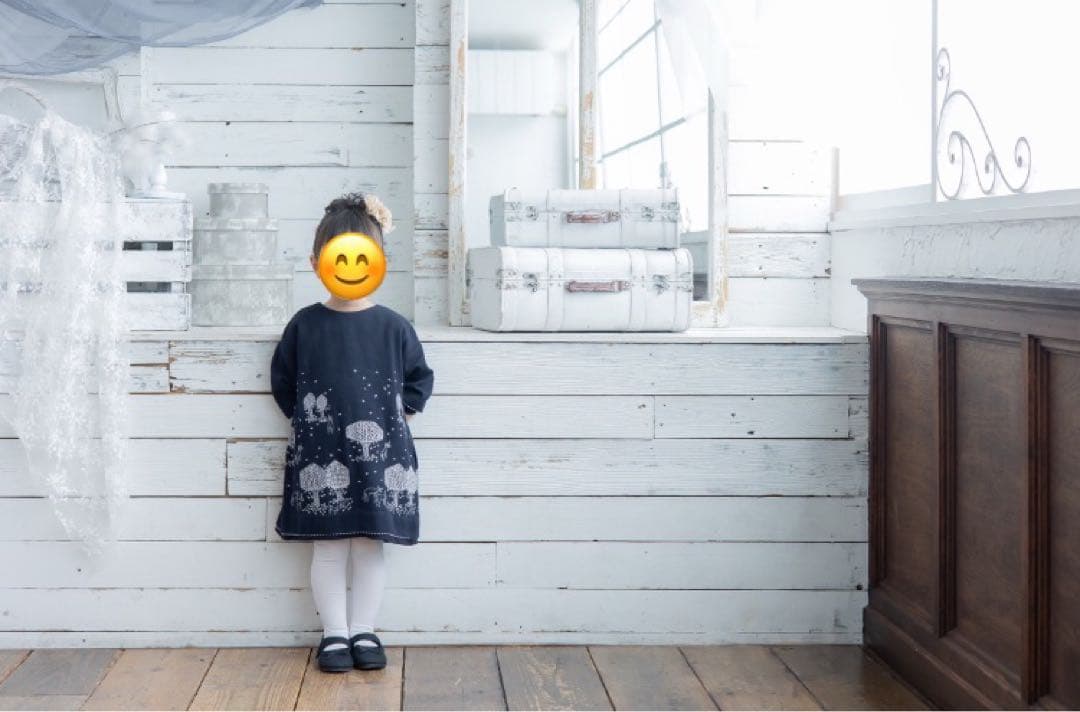 【 美品 】ミナペルホネン mori no hoshi ワンピース 90