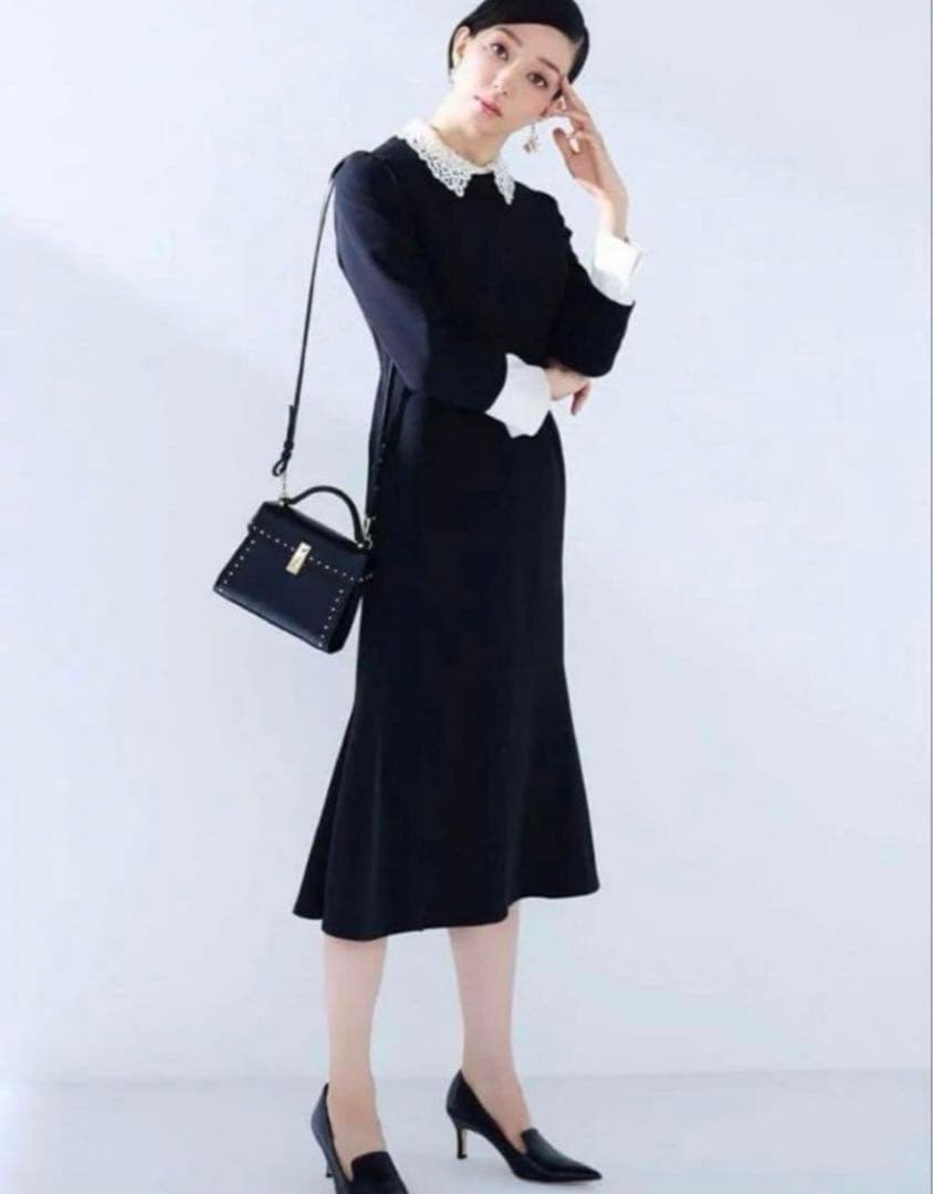 【完売品】 CELFORD セルフォード　刺繍カラータイトワンピース