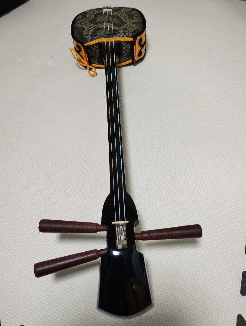 沖縄三線 三線本体 ソフトケース付 入門者向け 弦楽器 和楽器 人工革ヘビ