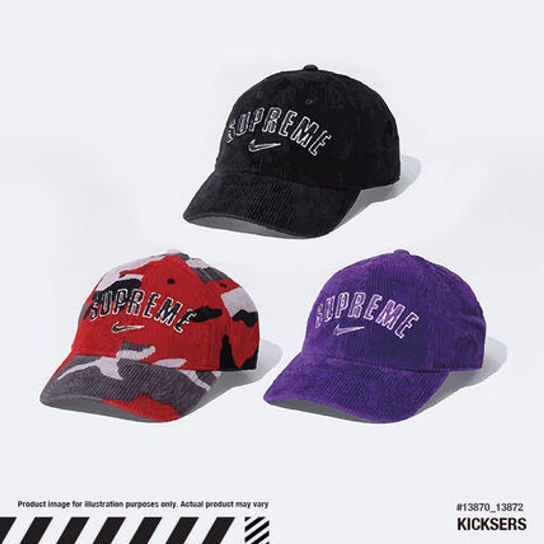 Supreme NIKE コラボ コーデュロイキャップ
