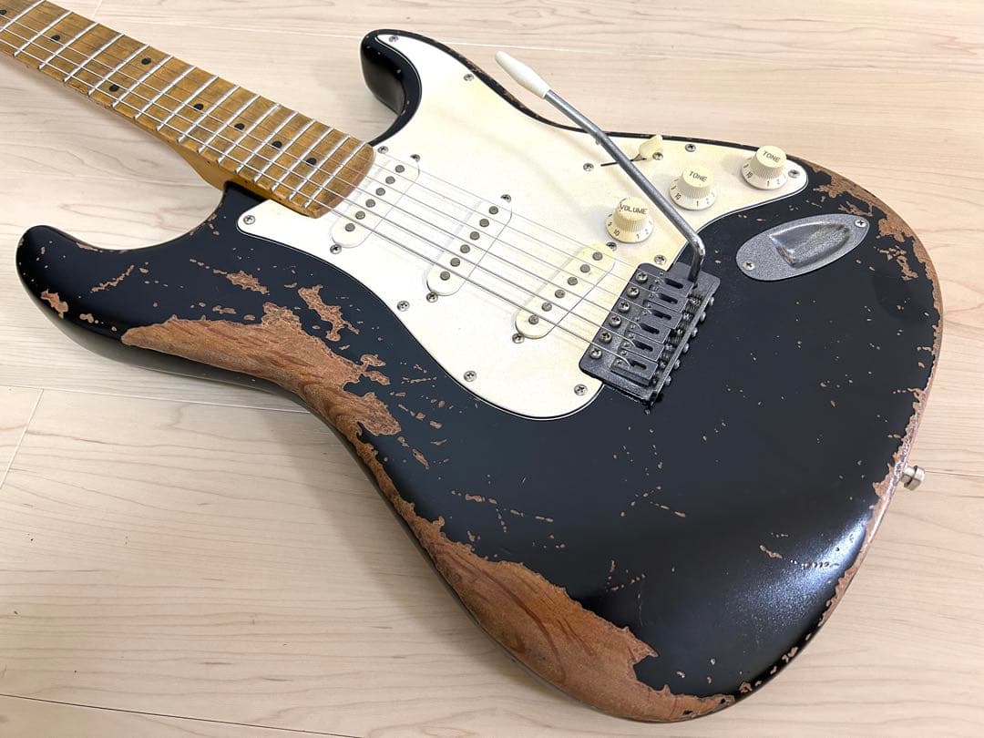 ノーブランド Stratocaster カスタムレリックBlack