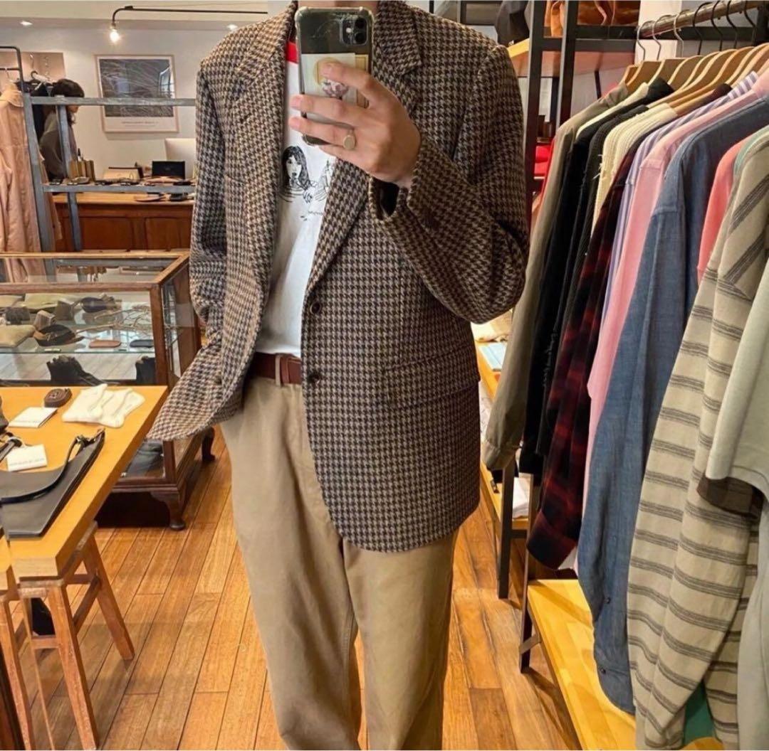 ジャケット・アウター AURALEE BRITISH WOOL TWEED OVER JACKET
