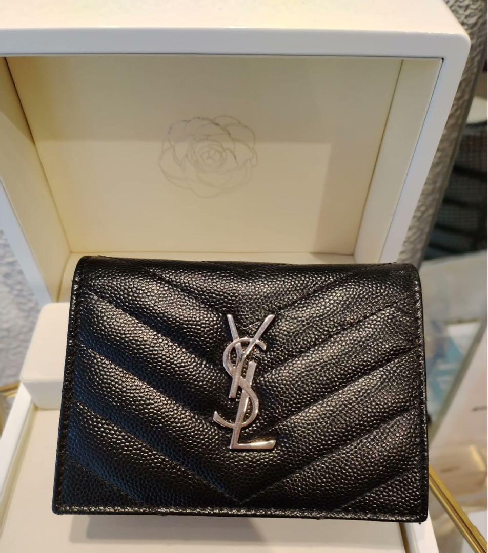 サン・ローラン（SAINT LAURENT）クラシックブラックレザー財布