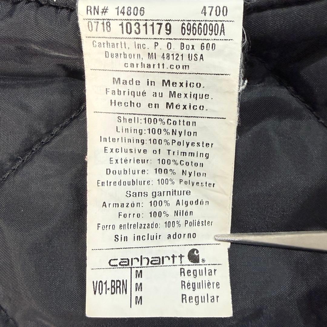 希少■carhartt カーハート【M】ダックベスト ブラウン フェード 雰囲気