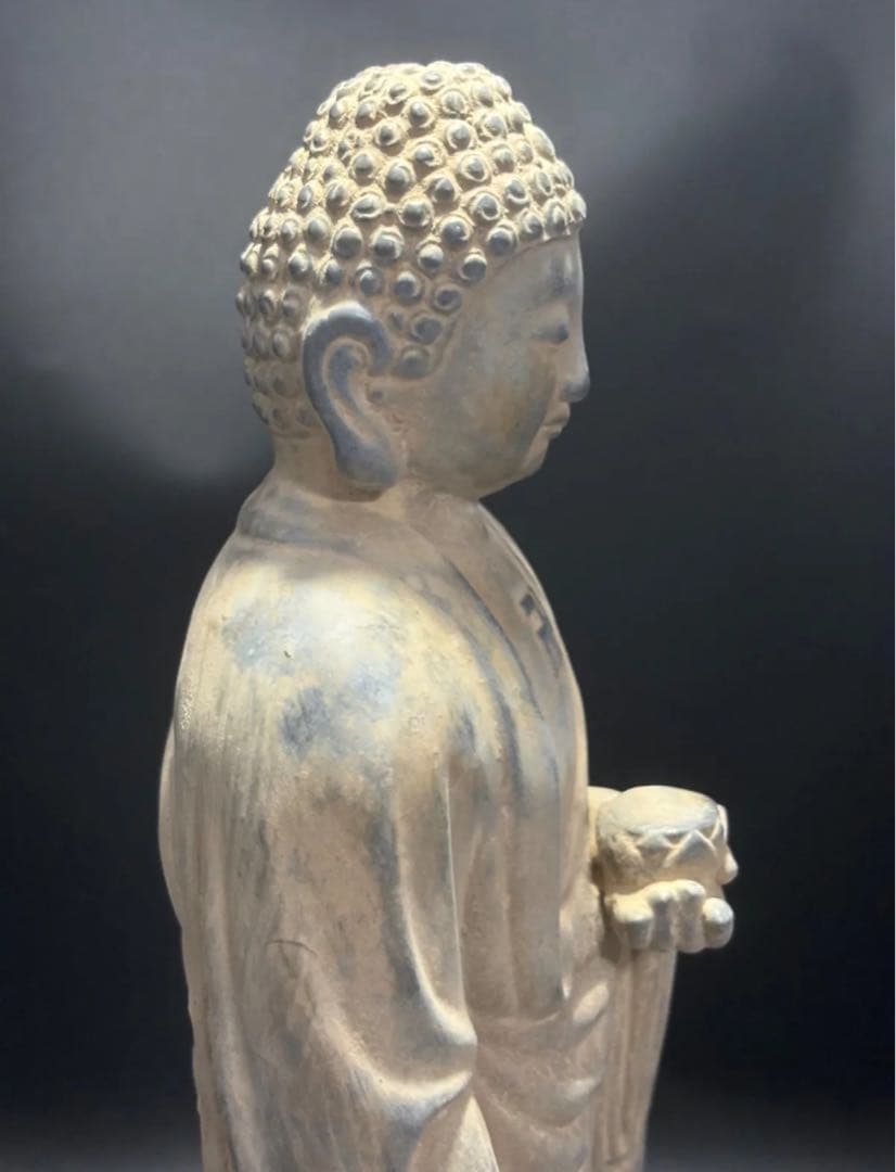 R*D様 (期間セール)仏教　石仏 如来 細工彫刻 縁起物 お釈迦様 釈迦如来