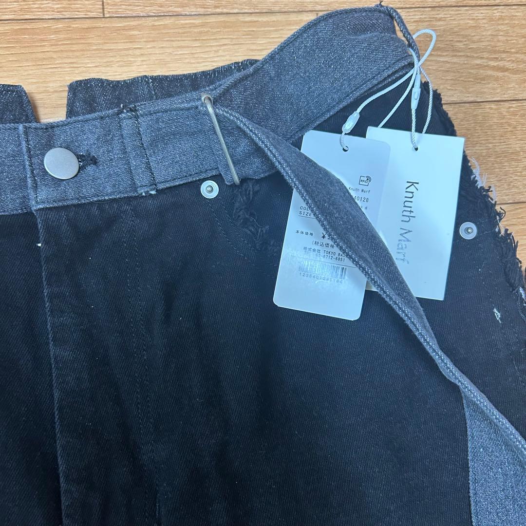 新品✨Knuth Marf twobuckles patchwork denim